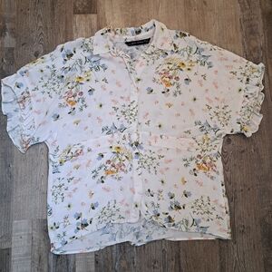 Zara Woman Floral Blouse | Size small